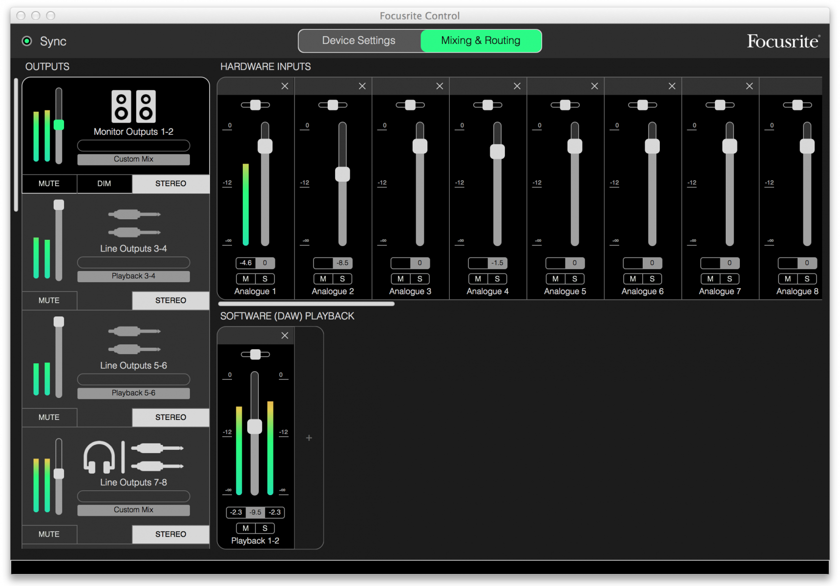 Focusrite no hardware connected