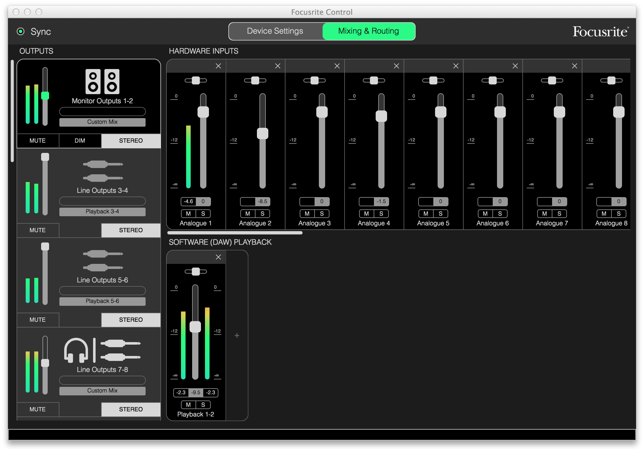 Focusrite control no hardware connected что делать