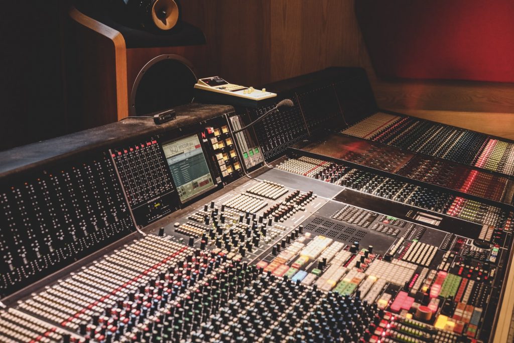 recording studio console