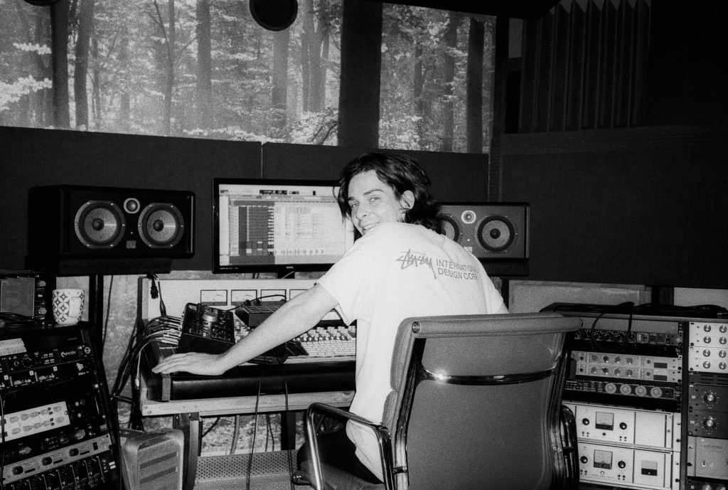 Aidan Hogg in a studio