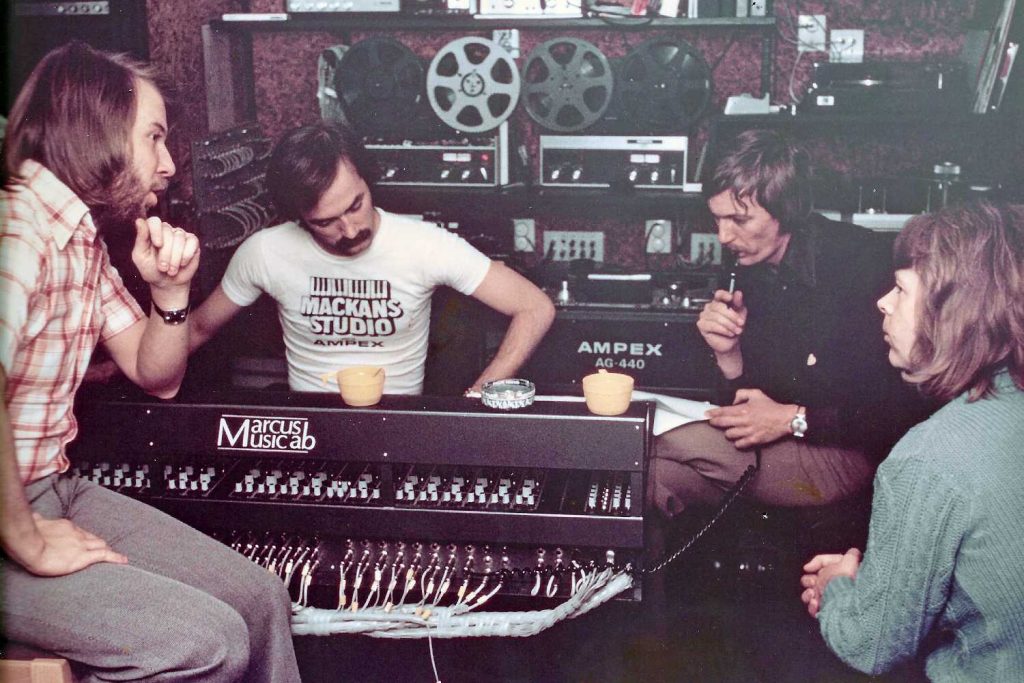 abba in the recording studio