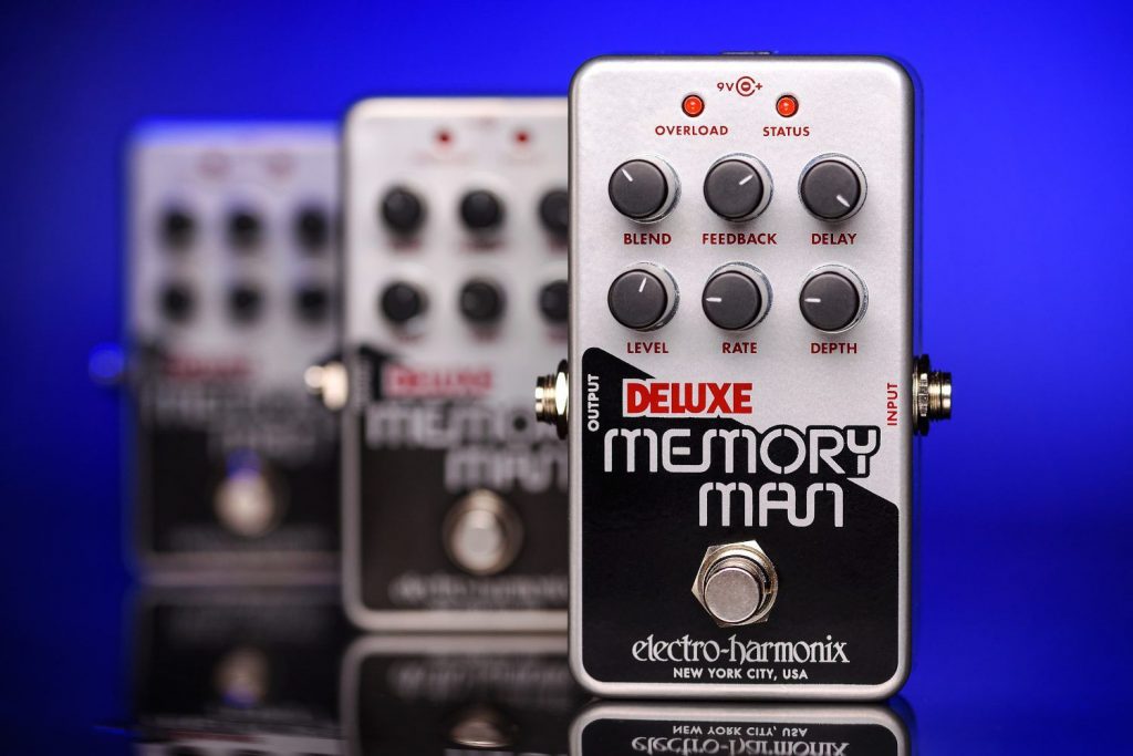 Electro Harmonix Nano Deluxe Memory Man delay pedal product shot