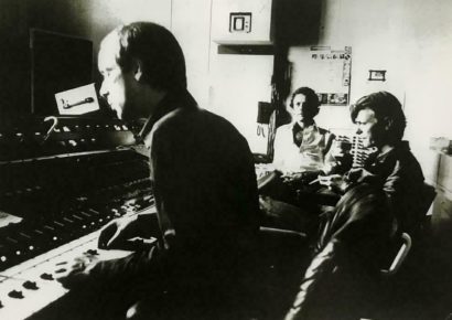 Brian Eno, Robert Fripp and David Bowie