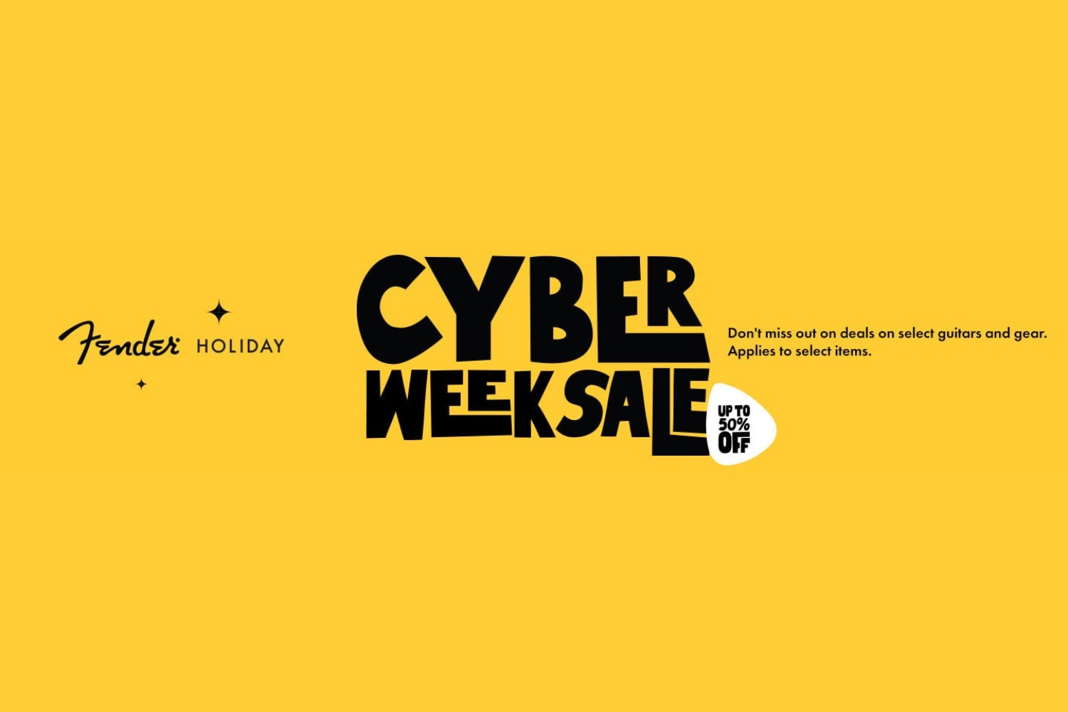 Fender Cyber Week sale