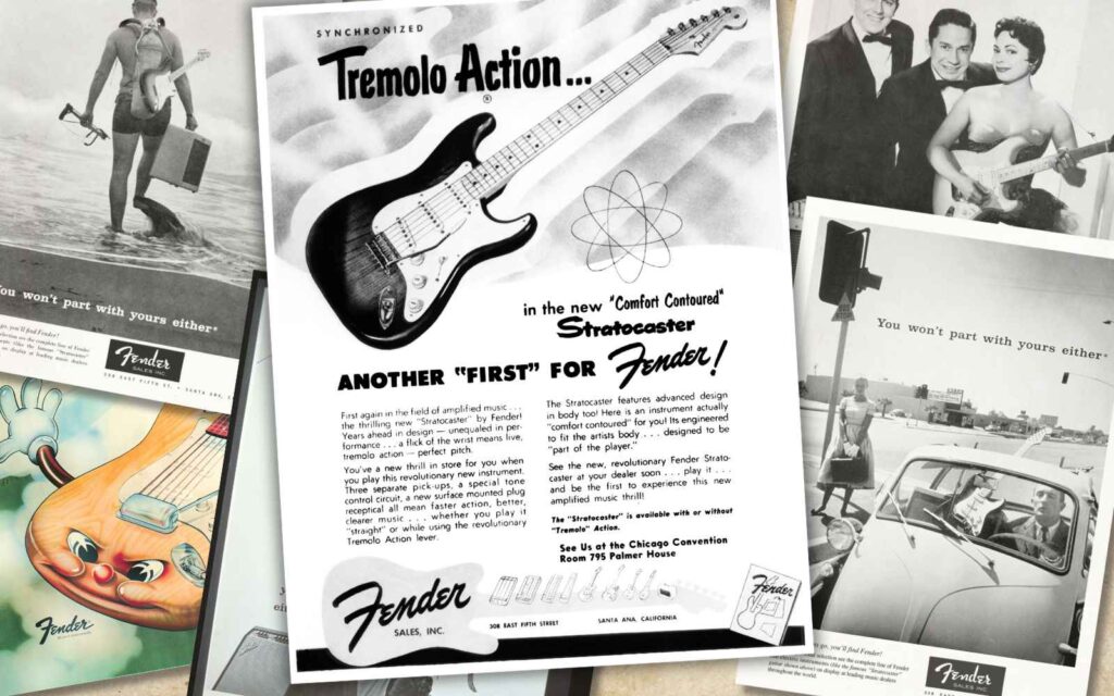 Fender Stratocaster vintage ads