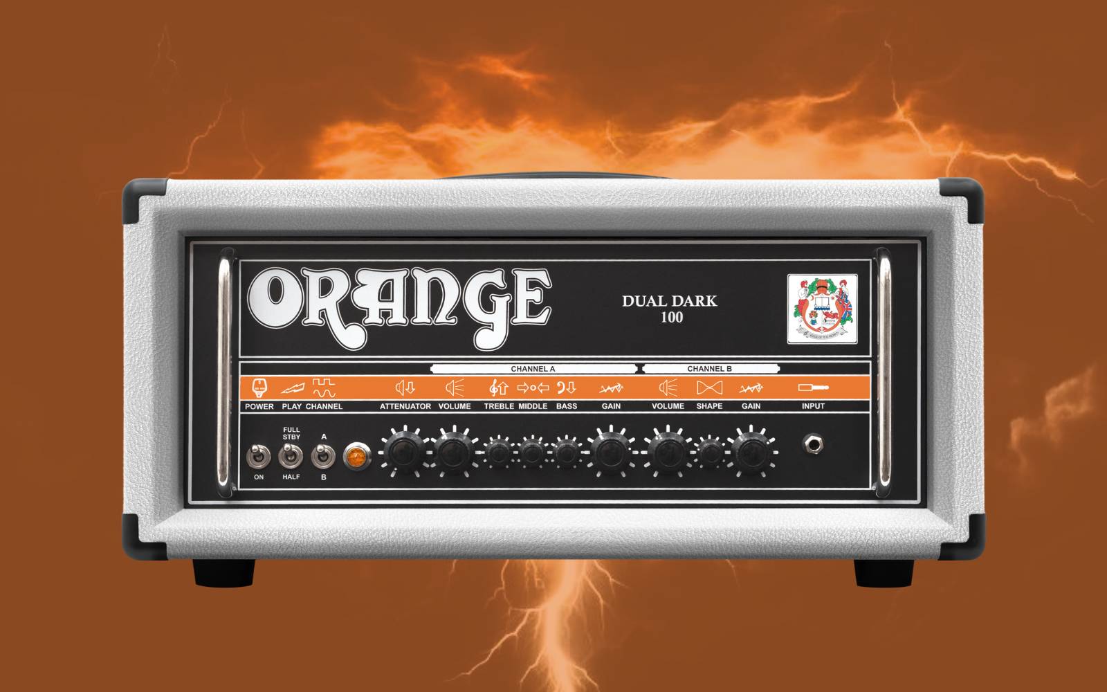 Orange Amplifiers Limited Edition Dual Dark 100 White