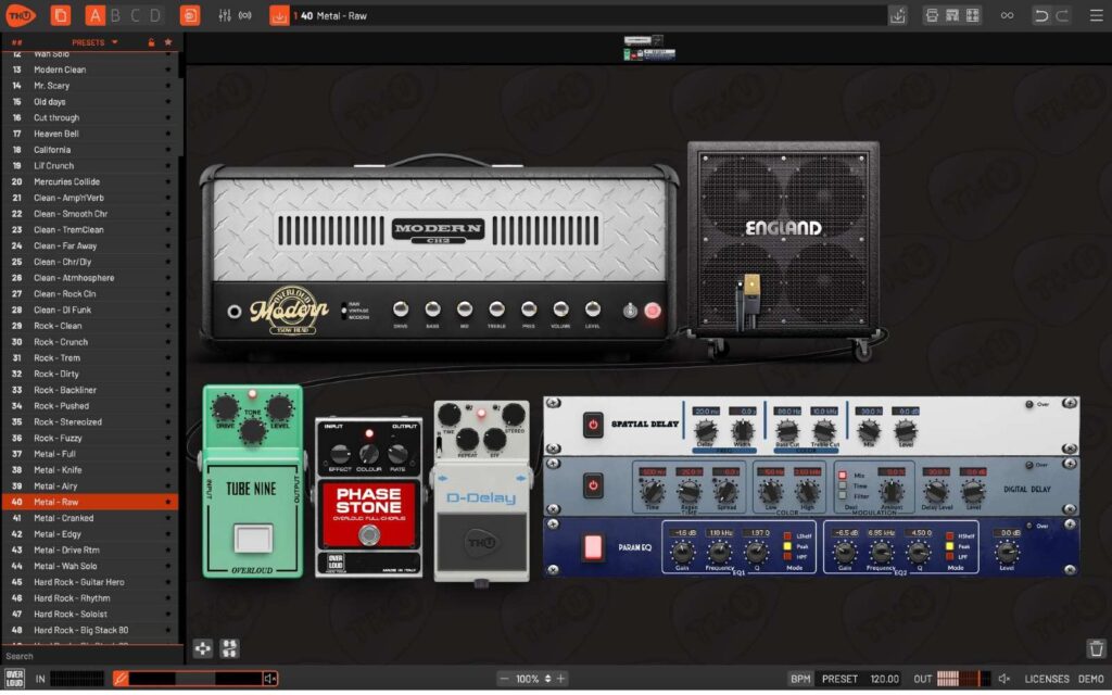 Overloud THU amps