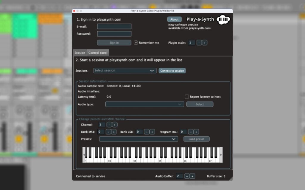 Play-a-synth