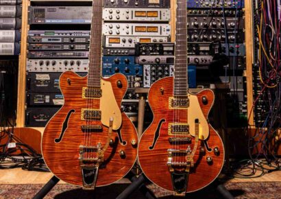 Gretsch Broadkaster Roundup Orange Tim Shaw Full'Tron