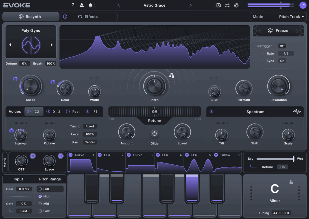 Minimal Audio Evoke