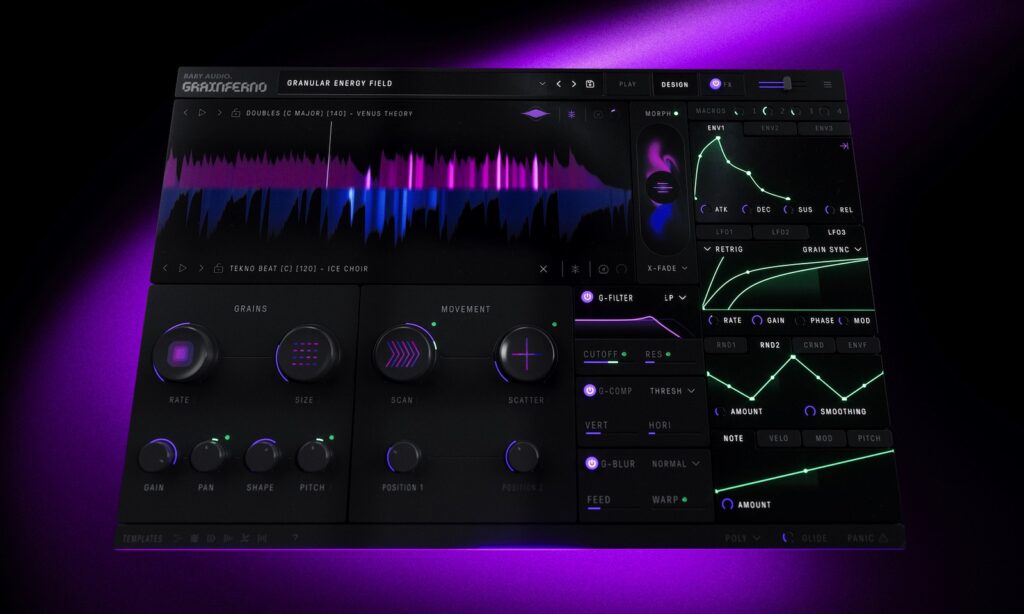 Baby Audio Grainferno granular synthesizer plugin