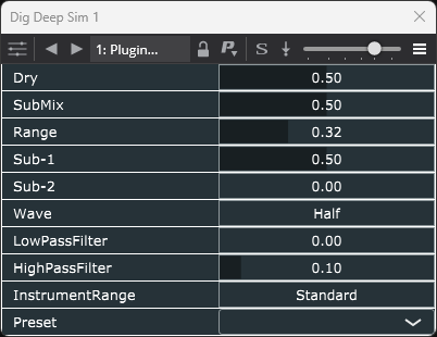 Dig Deep Sim free plugin