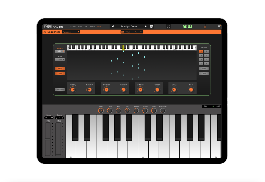 Roland ZENOLOGY GX iPad