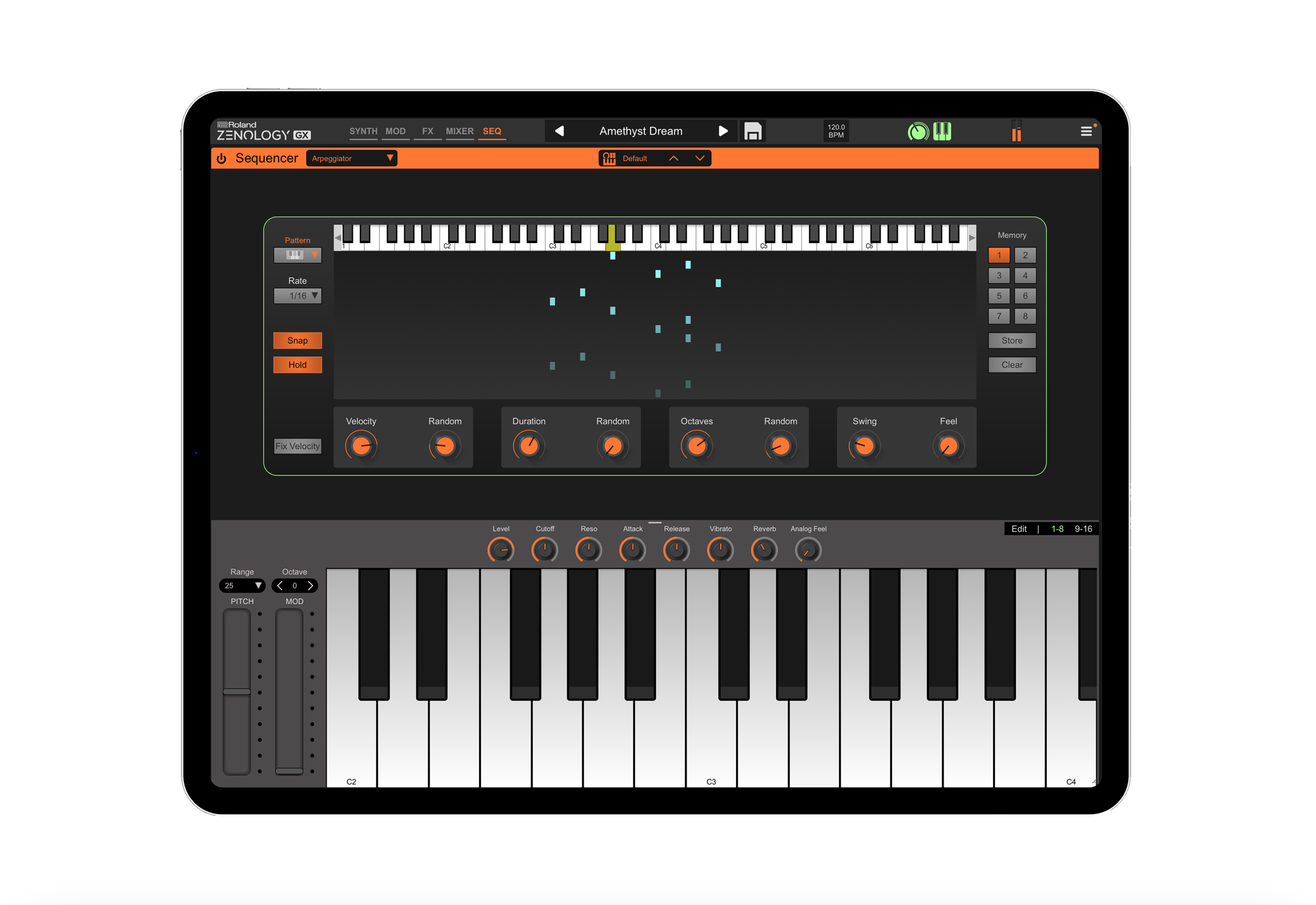 Roland ZENOLOGY GX iPad