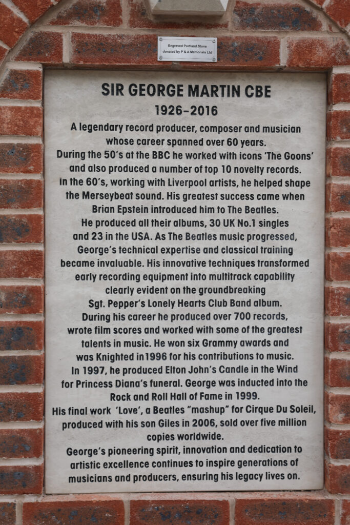 Sir George Martin Orange Amps rose garden