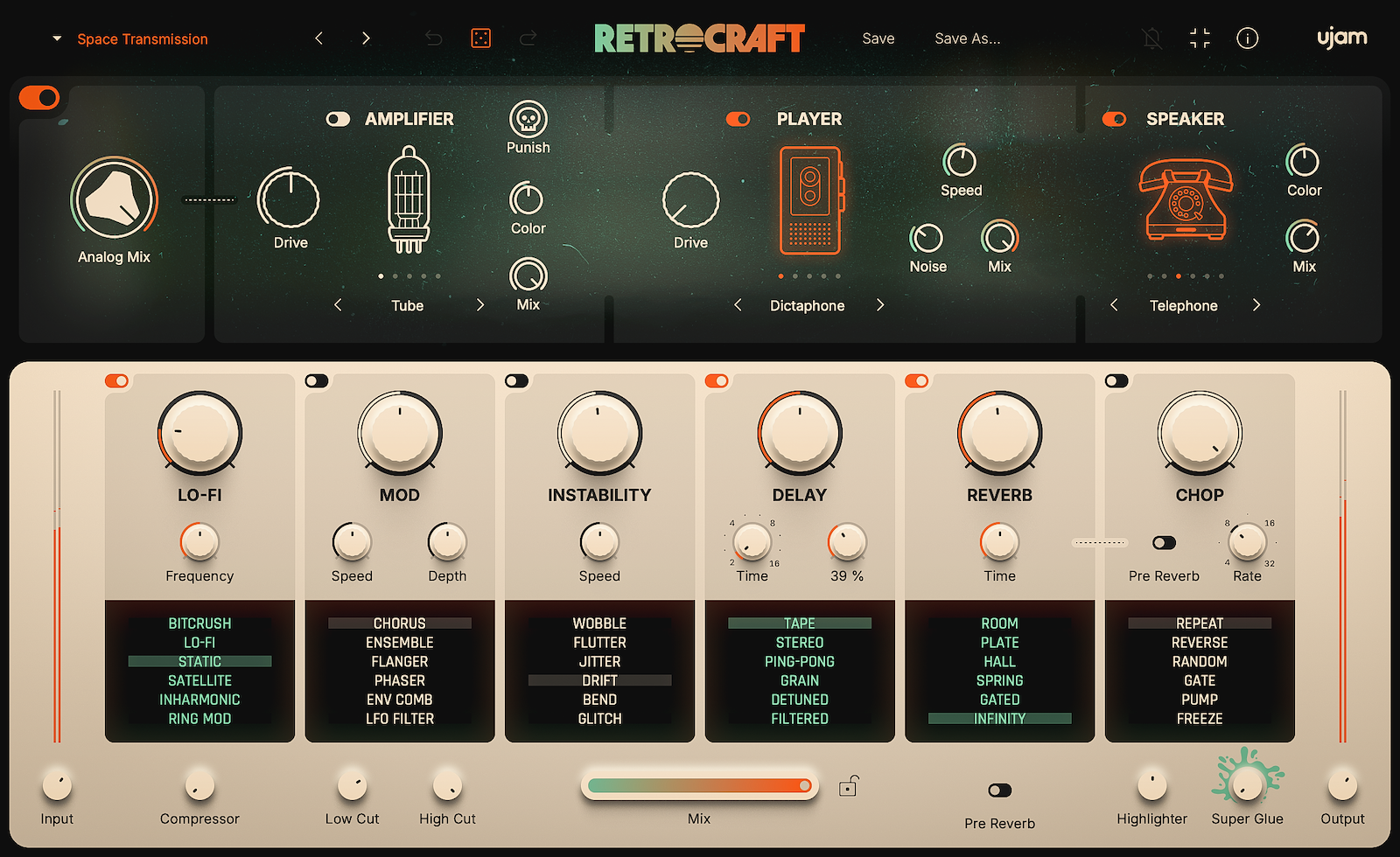UJAM Retrocraft plugin