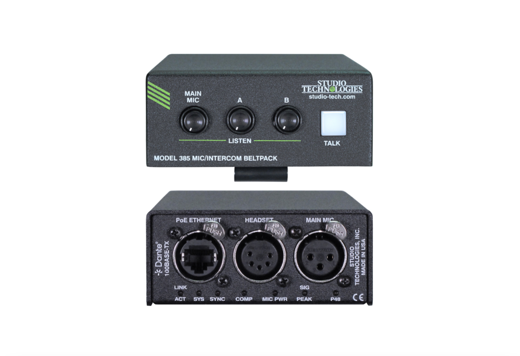 Studio Technologies Model 385 Mic/Intercom Beltpack
