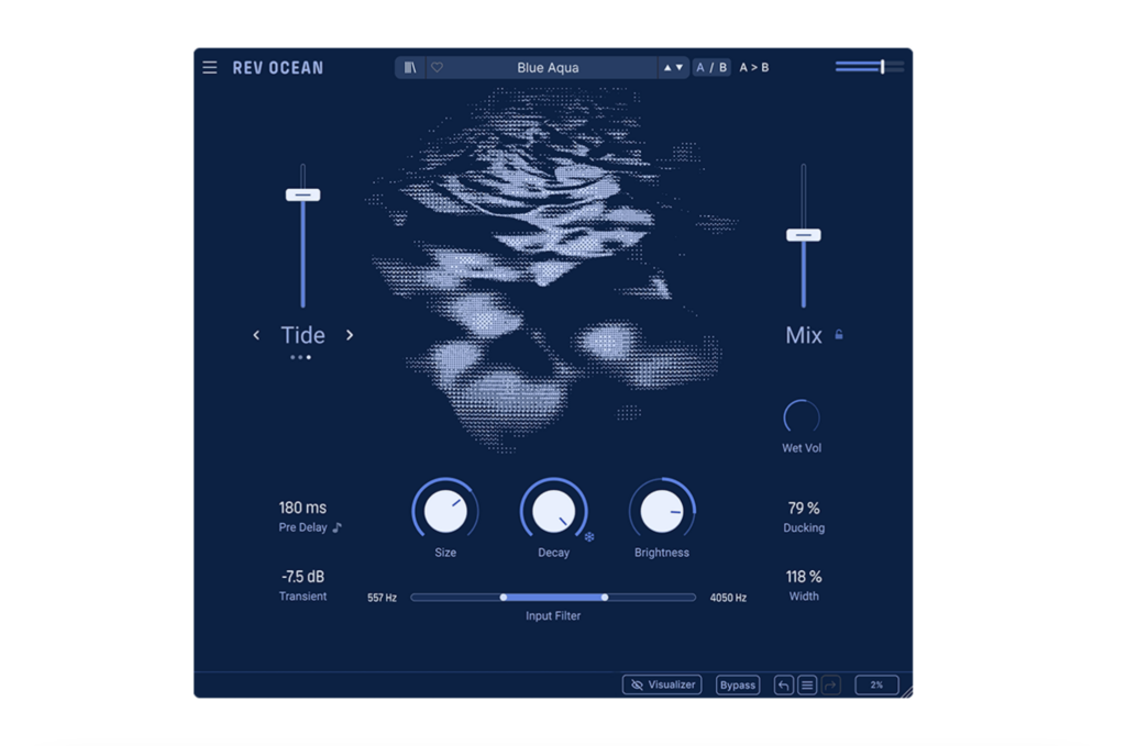 Arturia REV OCEAN reverb plugin