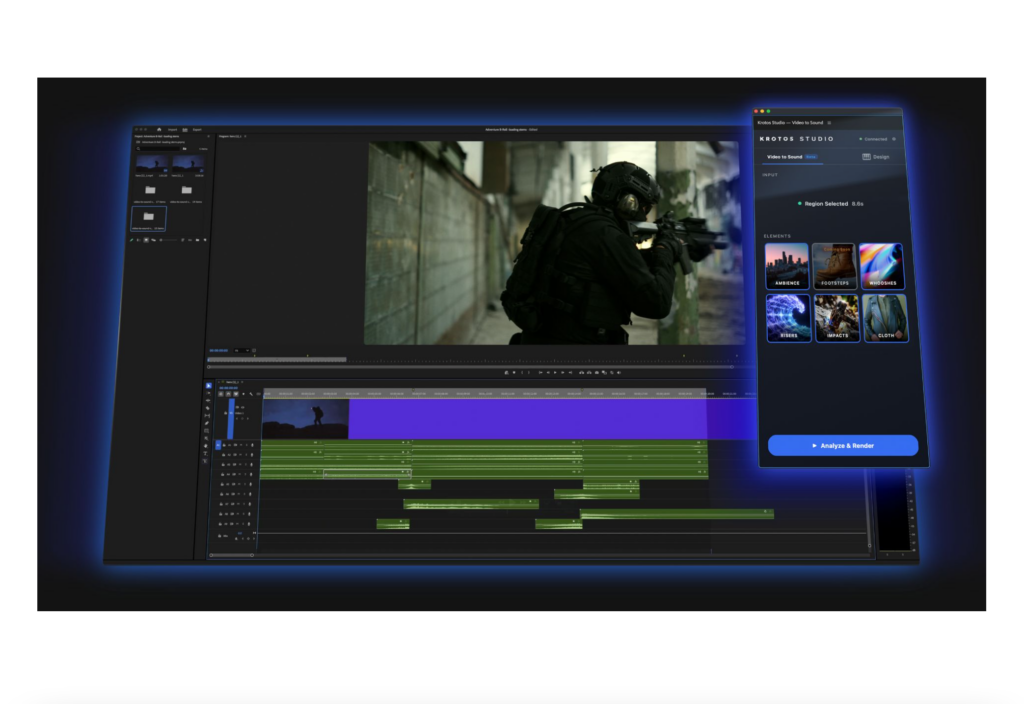 Video to Sound plugin Krotos Adobe Premiere Pro