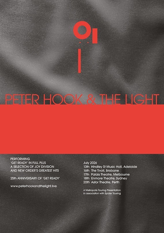 Peter Hook & the Light Get Ready Australia tour New Order Joy Division