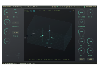REVERSIDE 3D reverb plugin