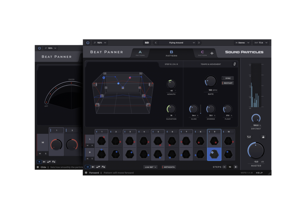 Sound Particles Beat Panner