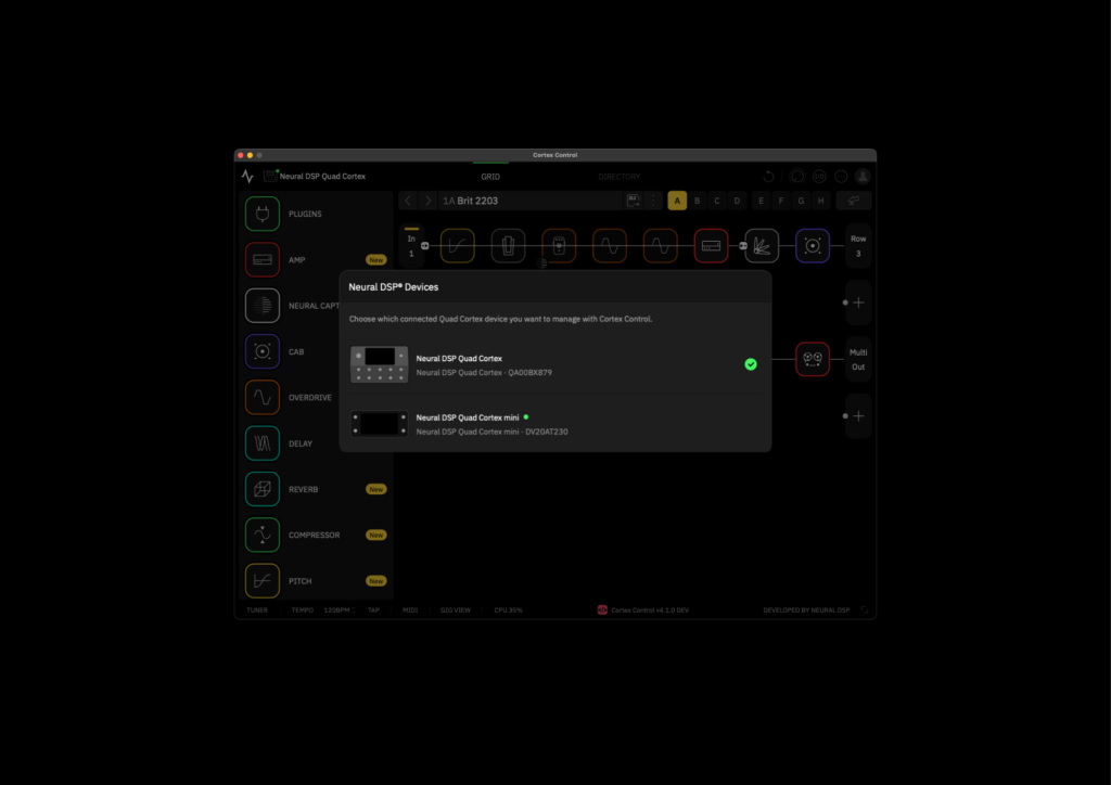Neural DSP CorOS 4.1.0 Quad Cortex update